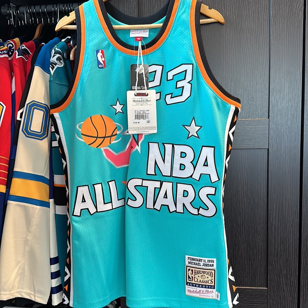 Mitchell & Ness East All Star Chicago Bulls '96 Michael Jordan #23 Teal Jersey